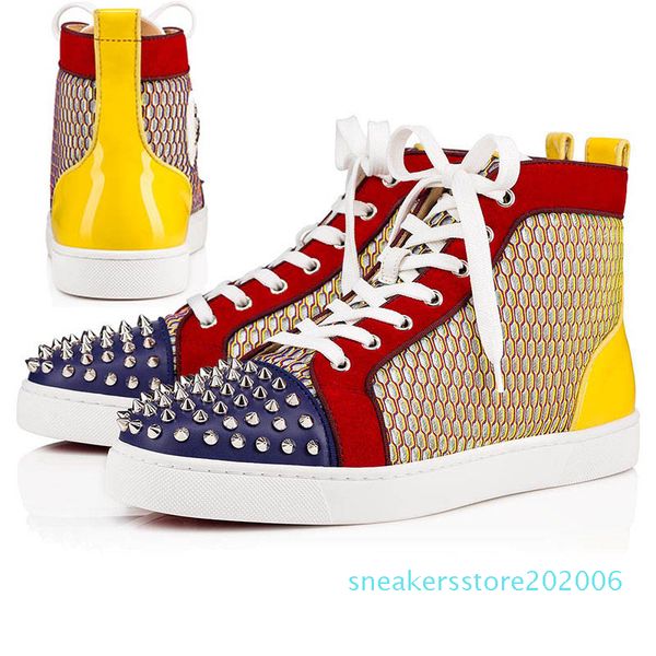 2019 fashion luxury red bottoms sneaker studded spikes men trainers red bottom shoes grey new designer brand flats leather s06, Black
2019 fashion luxury red bottoms sneaker studded spikes men trainers red bottom shoes grey new designer brand flats leather s06, Black
