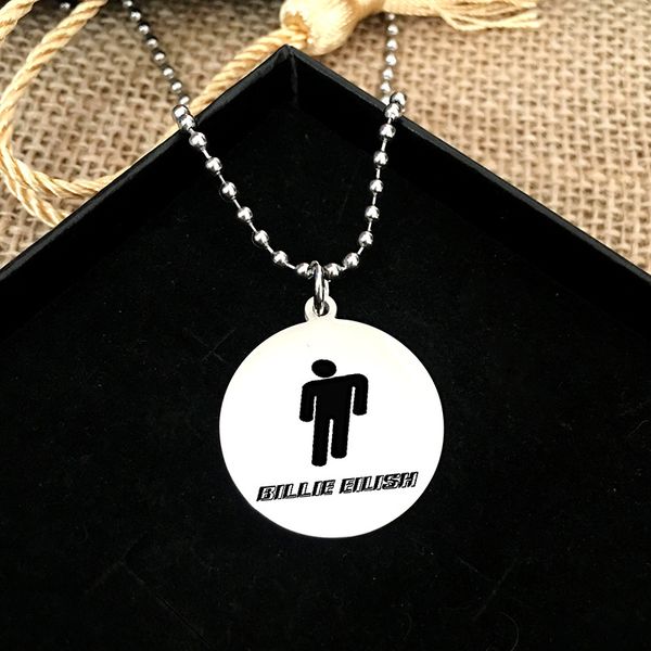 billie eilish stainless steel pendant necklace round strand chain necklace fans gifts, Silver
billie eilish stainless steel pendant necklace round strand chain necklace fans gifts, Silver