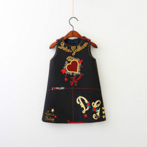 children designer dress girls brand princess dresses girls fashion print dress kids luxury summer skirts 2 colors kids dress, Red;yellow
children designer dress girls brand princess dresses girls fashion print dress kids luxury summer skirts 2 colors kids dress, Red;yellow