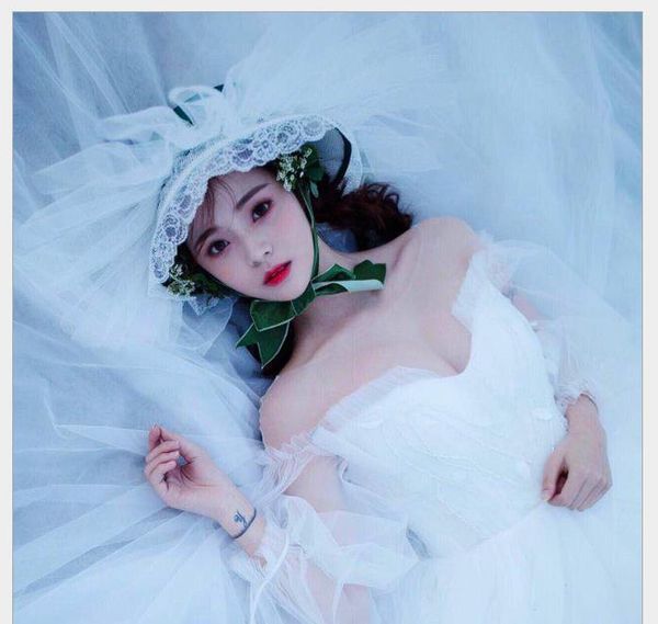 european-style forest lace studio p wedding dress retro-european and american white gauze hat and headdress jewelry, Slivery;golden
european-style forest lace studio p wedding dress retro-european and american white gauze hat and headdress jewelry, Slivery;golden
