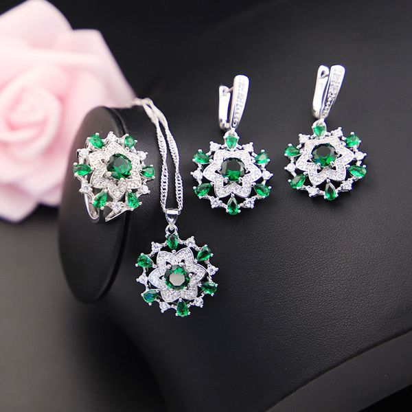 many colors shiny flower green cubic zircon & crystal 925 sterling silver jewelry set for women earrings pendant ring fast ship
many colors shiny flower green cubic zircon & crystal 925 sterling silver jewelry set for women earrings pendant ring fast ship