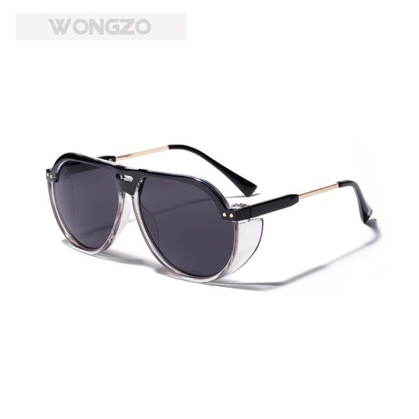wongzo colourful transparent lens retro sunglasses personalized trendy glasses for men and women uv400, White;black
wongzo colourful transparent lens retro sunglasses personalized trendy glasses for men and women uv400, White;black