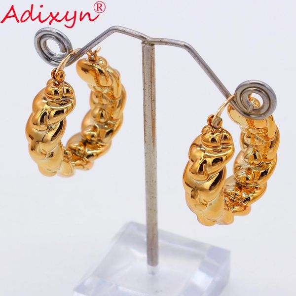 adixyn rose gold color earrings for women luxury twist hoop earrings spiral india bridal wedding jewelry n08084, Golden;silver
adixyn rose gold color earrings for women luxury twist hoop earrings spiral india bridal wedding jewelry n08084, Golden;silver