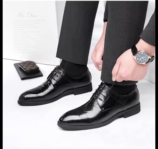 shoe man summer new korean edition leisure business men's shoe men's dress men's head for work, Black 
shoe man summer new korean edition leisure business men's shoe men's dress men's head for work, Black