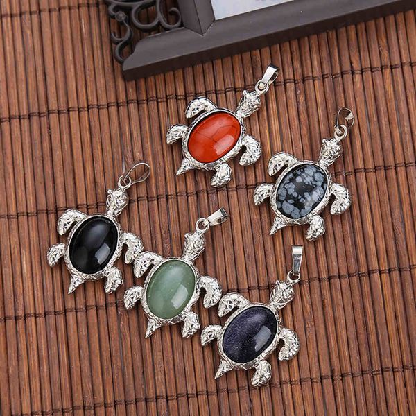 wholesale popular natural animal gem crystal turtle pendant sweater chain accessories diy accessories st004, Silver
wholesale popular natural animal gem crystal turtle pendant sweater chain accessories diy accessories st004, Silver