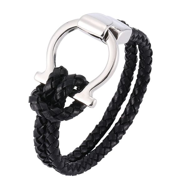 men's leather bracelet personality cowhide woven stainless stee rope simple and elegant temperament accessories individual charm, Golden;silver
men's leather bracelet personality cowhide woven stainless stee rope simple and elegant temperament accessories individual charm, Golden;silver
