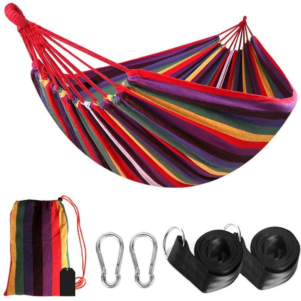 soarowl double cotton outdoor hammock multiples load capacity up to 450 lbs portable with carrying bag for patio yard garden
soarowl double cotton outdoor hammock multiples load capacity up to 450 lbs portable with carrying bag for patio yard garden