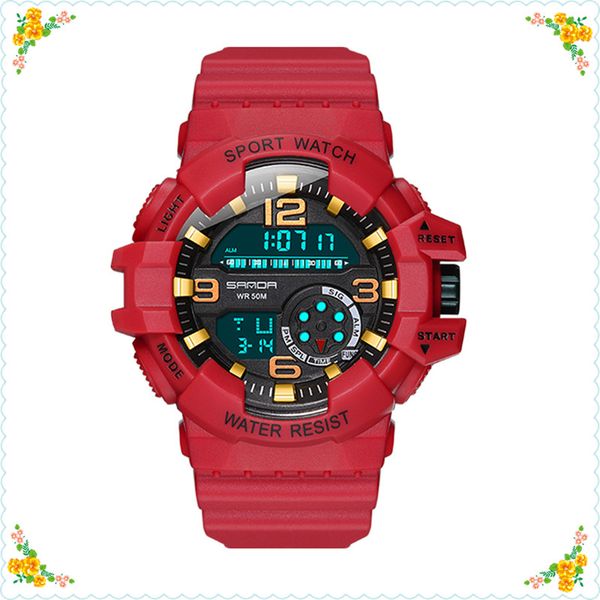 digital men's waterproof student watch fashion multifunction luminous outdoor sports personality electronic watch boy gift clock, Slivery;brown
digital men's waterproof student watch fashion multifunction luminous outdoor sports personality electronic watch boy gift clock, Slivery;brown