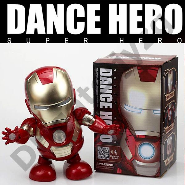 

in stock marvel avengers endgame super heroes dance iron man with led and music mech model toys collection action figure does