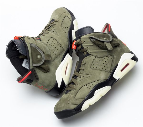 2019 authentic travis scott x air 6 medium olive 3m reflective retro black sail university red men basketball shoes sneakers cn1084-200
2019 authentic travis scott x air 6 medium olive 3m reflective retro black sail university red men basketball shoes sneakers cn1084-200