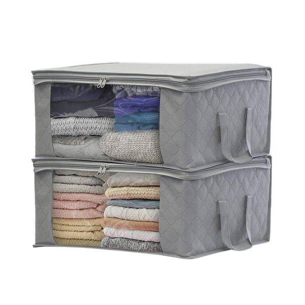 2pcs non-woven foldable storage bag organizers dust-proof for clothes quilts pillow blanket storage bag dampproof sorting
2pcs non-woven foldable storage bag organizers dust-proof for clothes quilts pillow blanket storage bag dampproof sorting