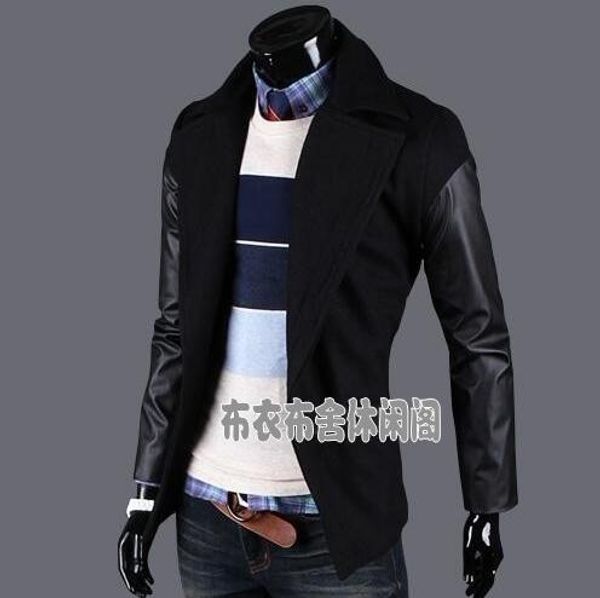black casual long leather sleeve wool coat men 2017 jackets and coats male mens wool overcoats dress winter short trench jacket
black casual long leather sleeve wool coat men 2017 jackets and coats male mens wool overcoats dress winter short trench jacket