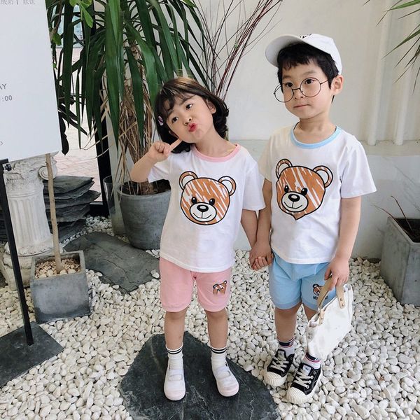 children girls and boys casual clothes sets short sleeve + shorts 2pcs clothing set summer kid boys girls outfit tracksuit, White
children girls and boys casual clothes sets short sleeve + shorts 2pcs clothing set summer kid boys girls outfit tracksuit, White