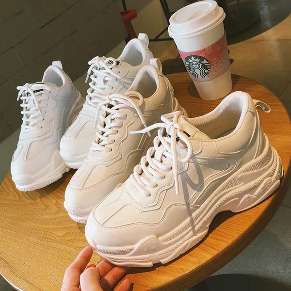белый женская обувь новые коренастый кроссовки для женщин lace-up white вулканизацию обувь повседневная мода папа обувь платформа кроссовки, Black
белый женская обувь новые коренастый кроссовки для женщин lace-up white вулканизацию обувь повседневная мода папа обувь платформа кроссовки, Black
