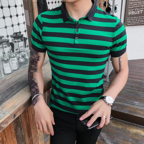 men's polos 2021 style fashion in summer pure cotton striped short sleeve shirt/male leisure shirts s-3xl, White;black
men's polos 2021 style fashion in summer pure cotton striped short sleeve shirt/male leisure shirts s-3xl, White;black