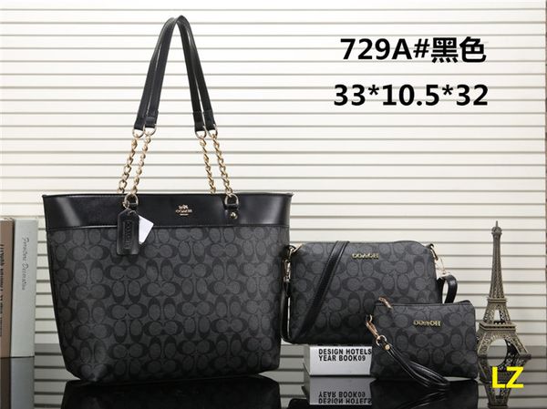 Handbags Luxury Ladies Handbags Top Quality leather Fashion Vintage Shoulder Bags for Women Cross body and Shoulder Bags Three-piece 729A
Handbags Luxury Ladies Handbags Top Quality leather Fashion Vintage Shoulder Bags for Women Cross body and Shoulder Bags Three-piece 729A