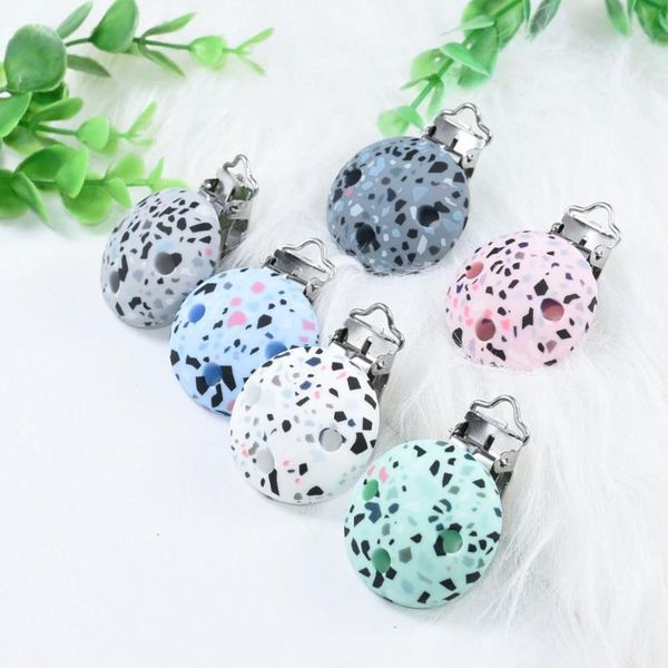 10pcs round terrazzo pacifier clip silicone baby teether teething accessories silicone pacifier holder clip diy beads tool
10pcs round terrazzo pacifier clip silicone baby teether teething accessories silicone pacifier holder clip diy beads tool