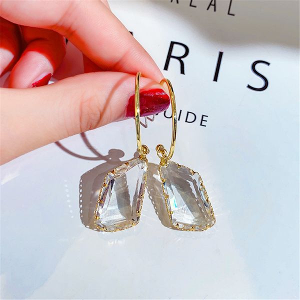 popular geometric drop luxury earrings for women new bijoux triangle clear crystal drop earring statement earring jewelry gifts, Silver
popular geometric drop luxury earrings for women new bijoux triangle clear crystal drop earring statement earring jewelry gifts, Silver