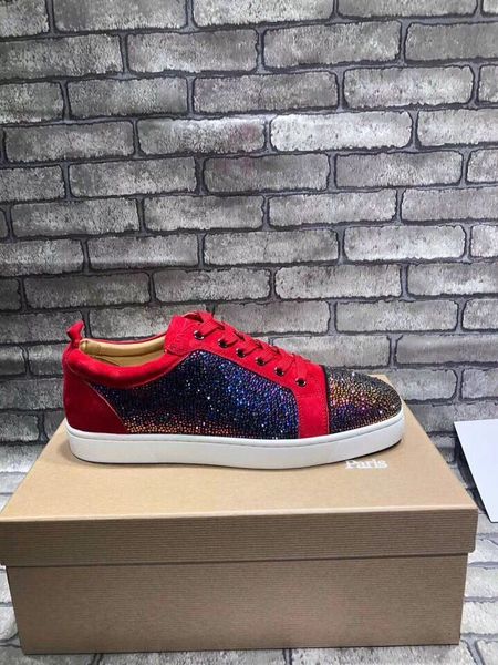 luxurious design men shoes red bottom sneakers purple velvet with rhinestone shoes crystals junior men women low trainers casual shoes, Black
luxurious design men shoes red bottom sneakers purple velvet with rhinestone shoes crystals junior men women low trainers casual shoes, Black