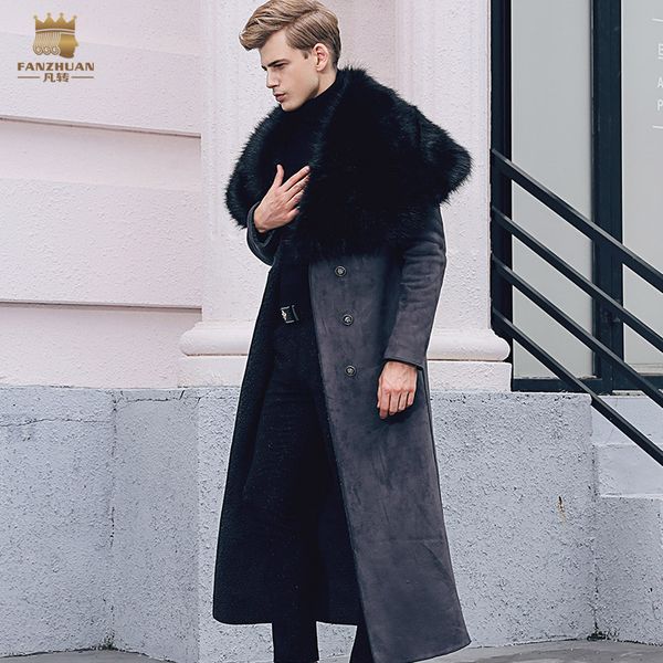 men's leather & faux fanzhuan 2021 fashion male fur coat winter long style collar plus velvet thick 710108 man, Black
men's leather & faux fanzhuan 2021 fashion male fur coat winter long style collar plus velvet thick 710108 man, Black