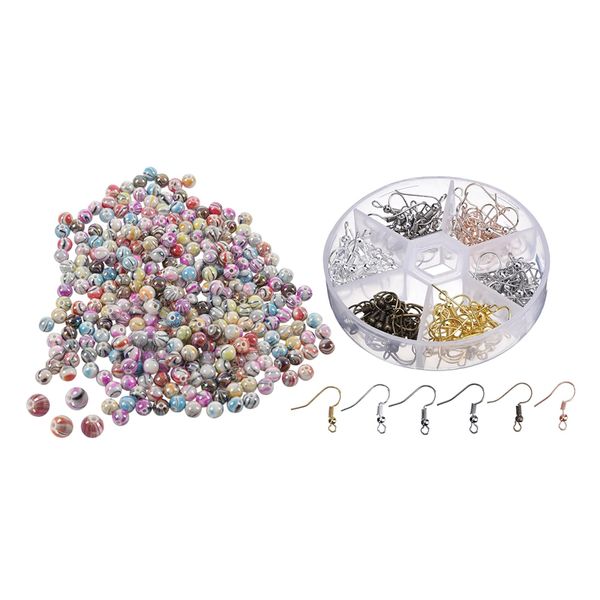 420 pcs jewellery making diy crafts: 120 pcs/box earring hooks ear wires fish hook with storage case & 300 pcs mixed acrylic bal
420 pcs jewellery making diy crafts: 120 pcs/box earring hooks ear wires fish hook with storage case & 300 pcs mixed acrylic bal