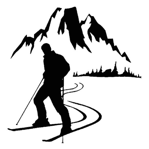 18*17.6cm ski gift vinyl decal handsome and cool stickers car accessories motorcycle helmet car styling 
18*17.6cm ski gift vinyl decal handsome and cool stickers car accessories motorcycle helmet car styling