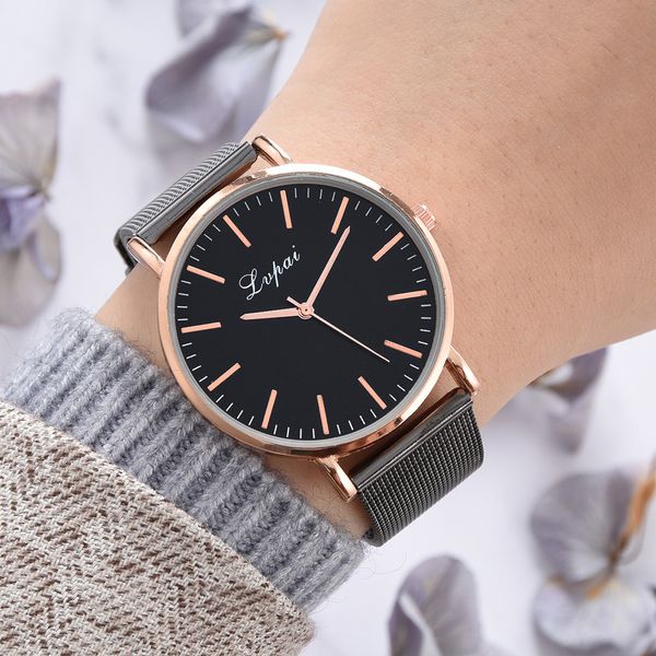 luxury temperament women stainless steel mesh belt analog quartz watch ladies casual fashion dress clock gift reloj mujer a40, Slivery;brown
luxury temperament women stainless steel mesh belt analog quartz watch ladies casual fashion dress clock gift reloj mujer a40, Slivery;brown