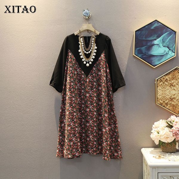 xitao patchwork women dress fashion new pullover 2020 summer goddess fan casual loose elegant false two piece dress dzl1322, Black;gray
xitao patchwork women dress fashion new pullover 2020 summer goddess fan casual loose elegant false two piece dress dzl1322, Black;gray