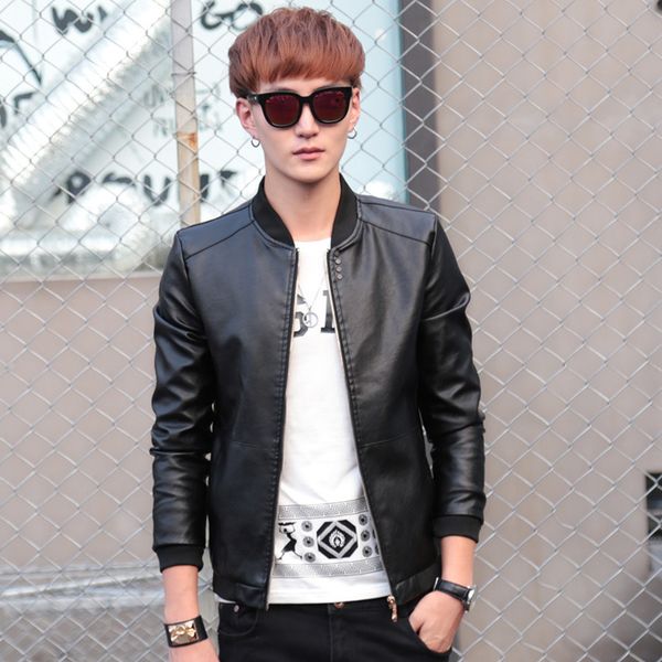 men's jackets 2021 autumn and winter leather jacket korean slim fashion casual, Black;brown
men's jackets 2021 autumn and winter leather jacket korean slim fashion casual, Black;brown