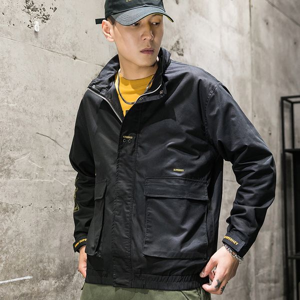 bosibio men jacket windbreaker spring autumn men streetwear tactical jacket male clothing 581, Black;brown
bosibio men jacket windbreaker spring autumn men streetwear tactical jacket male clothing 581, Black;brown