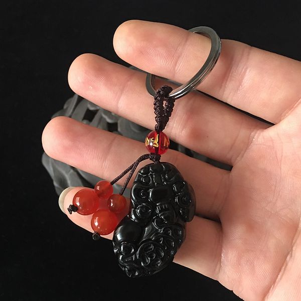 grade car keychain pendant obsidian lucky pixiu safeness waist hanging men and women couples bag ornament
grade car keychain pendant obsidian lucky pixiu safeness waist hanging men and women couples bag ornament