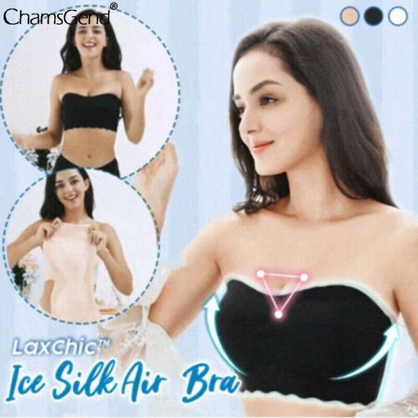 summer ice silk seamless tube women strapless padded bra bandeau tube women intimates soft push up inble lingerie, Red;black 
summer ice silk seamless tube women strapless padded bra bandeau tube women intimates soft push up inble lingerie, Red;black