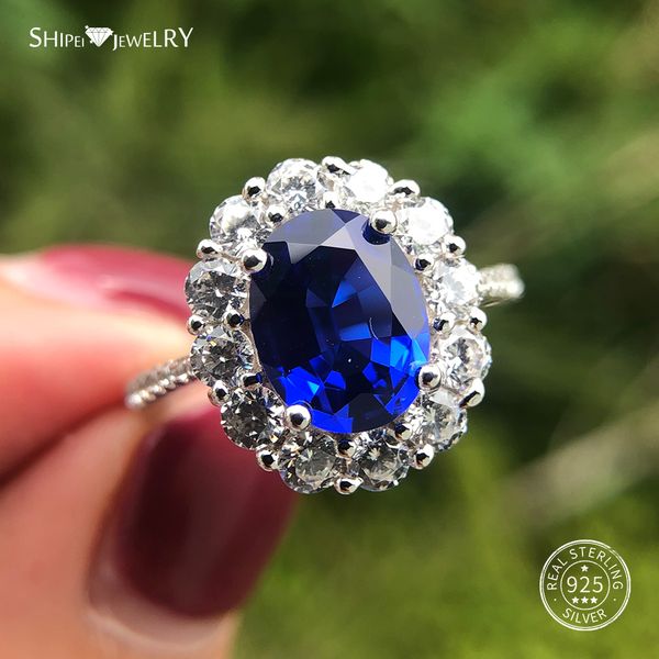 shipei coctail ring 100% 925 sterling silver 7*9mm oval blue sapphire ring silver 925 jewelry weddding engagement size 5-12, Golden;silver
shipei coctail ring 100% 925 sterling silver 7*9mm oval blue sapphire ring silver 925 jewelry weddding engagement size 5-12, Golden;silver