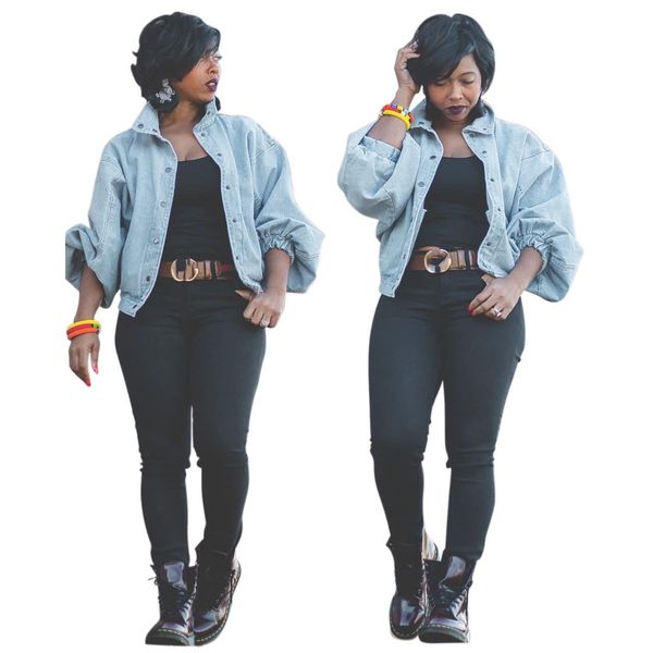 women fashion designer jacket fashion vintage long sleeve jean jacket womens casual apparel, Black;brown
women fashion designer jacket fashion vintage long sleeve jean jacket womens casual apparel, Black;brown