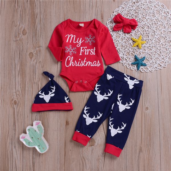 christmas kids clothes outfits christmas baby kids letter long sleeves jumpsuits+deer-headed trousers+hat+hair band 4 pieces set jy658, White
christmas kids clothes outfits christmas baby kids letter long sleeves jumpsuits+deer-headed trousers+hat+hair band 4 pieces set jy658, White