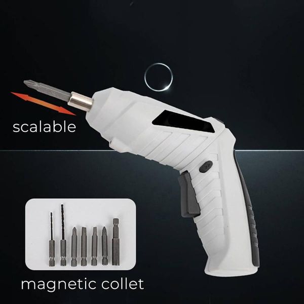 3.6v mini electric screwdriver shape-shifting cordless drill driver with 45 bits led light multi-function house power tools
3.6v mini electric screwdriver shape-shifting cordless drill driver with 45 bits led light multi-function house power tools