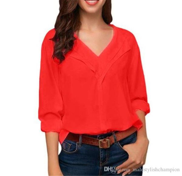 v neck designer luxury women blouses summer solid color loose long sleeve plus size womens shirts, White
v neck designer luxury women blouses summer solid color loose long sleeve plus size womens shirts, White