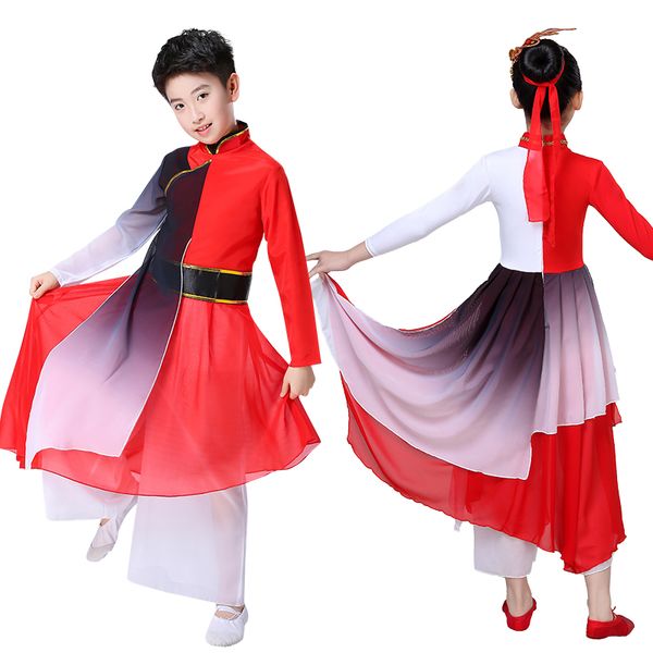 new men and women children's classical dance costumes elegant and beautiful chinese style folk dance performance clothing, Black;red
new men and women children's classical dance costumes elegant and beautiful chinese style folk dance performance clothing, Black;red