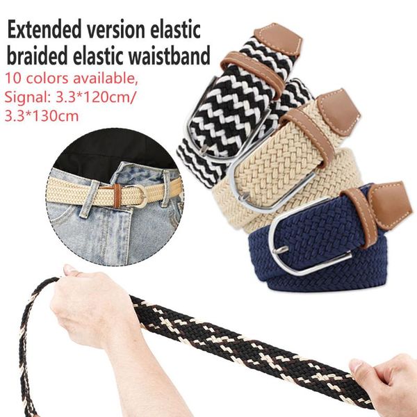 braided elastic stretch belt men women strap casual pin buckle belts for men belt cummerbunds ceinture, Black;brown
braided elastic stretch belt men women strap casual pin buckle belts for men belt cummerbunds ceinture, Black;brown