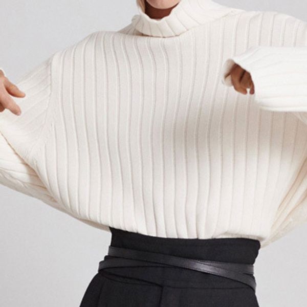 women sweater spring/summer 2020 new knitted pullover fashion casual white turtleneck wool blend knitted sweater, White;black
women sweater spring/summer 2020 new knitted pullover fashion casual white turtleneck wool blend knitted sweater, White;black
