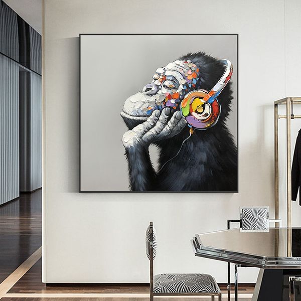 hand-painted oil painting nordic style decorative painting animal hanging painting personalized gorilla mural bedroom childrens room handmad
hand-painted oil painting nordic style decorative painting animal hanging painting personalized gorilla mural bedroom childrens room handmad