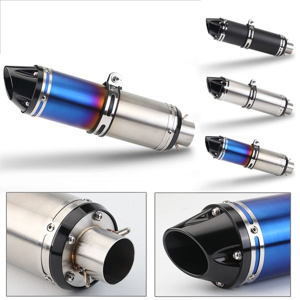 modified cnc circular explosion street exhaust 350/250r6 k6k8k9 universal exhaust pipe