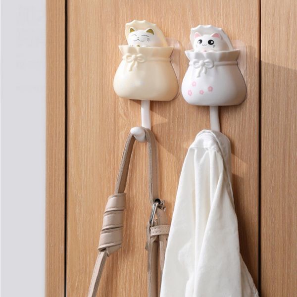 wall mounted adhesive coat hanger hat rack key sundries organizer home decor/household cartoon cat decorative hooks key holder
wall mounted adhesive coat hanger hat rack key sundries organizer home decor/household cartoon cat decorative hooks key holder
