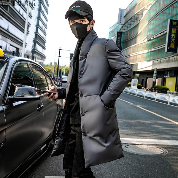aremomuwha men's down jacket new men's long section handsome long winter light coat korean version of the couple winter clothing, Black
aremomuwha men's down jacket new men's long section handsome long winter light coat korean version of the couple winter clothing, Black