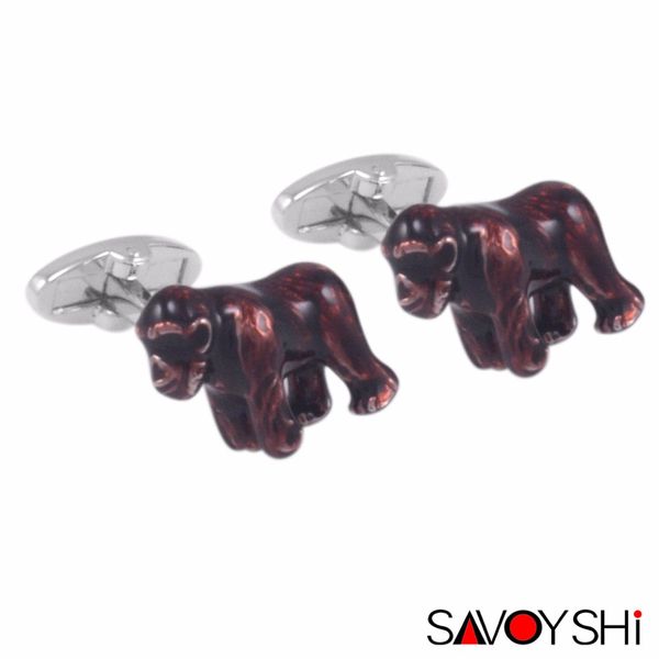 savoyshi novelty gorilla cufflinks for mens shirt cuff bottons brown red enamel cufflinks fashion brand men jewelry, Silver
savoyshi novelty gorilla cufflinks for mens shirt cuff bottons brown red enamel cufflinks fashion brand men jewelry, Silver
