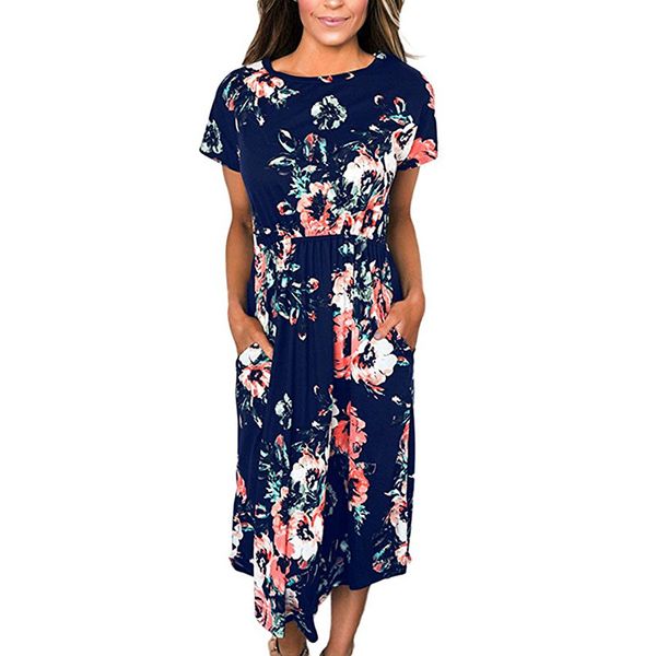 new floral print summer dress women casual short sleeve o neck beach dress plus size party ladies dresses vestidos de verano 2xl, Black;gray
new floral print summer dress women casual short sleeve o neck beach dress plus size party ladies dresses vestidos de verano 2xl, Black;gray