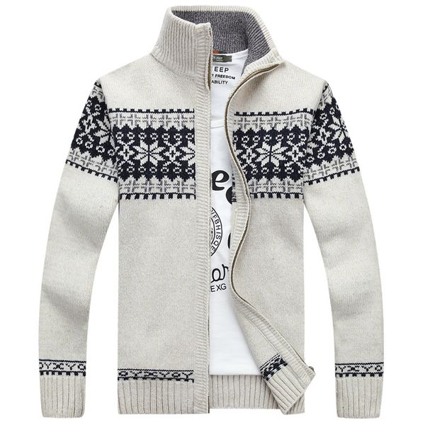 2018 autumn men sweater coat fashion quality zipper snowflake christmas sweater male cardigan, White;black
2018 autumn men sweater coat fashion quality zipper snowflake christmas sweater male cardigan, White;black