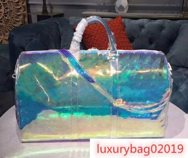 50cm fashion travel bag, dazzling color, blue, red, large size design, with rainbow tone, very bright
50cm fashion travel bag, dazzling color, blue, red, large size design, with rainbow tone, very bright