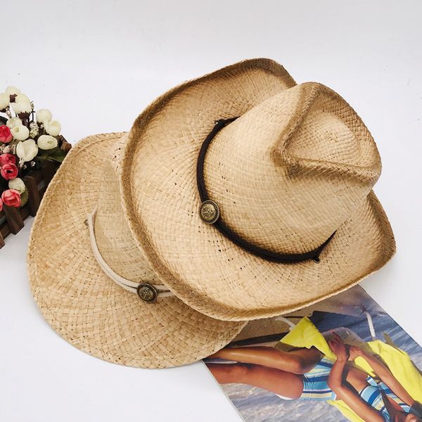 raffia cowboy hats for women,men shade sun hats for summer caps cord with round metal beach cap straw hat casual, Blue;gray
raffia cowboy hats for women,men shade sun hats for summer caps cord with round metal beach cap straw hat casual, Blue;gray