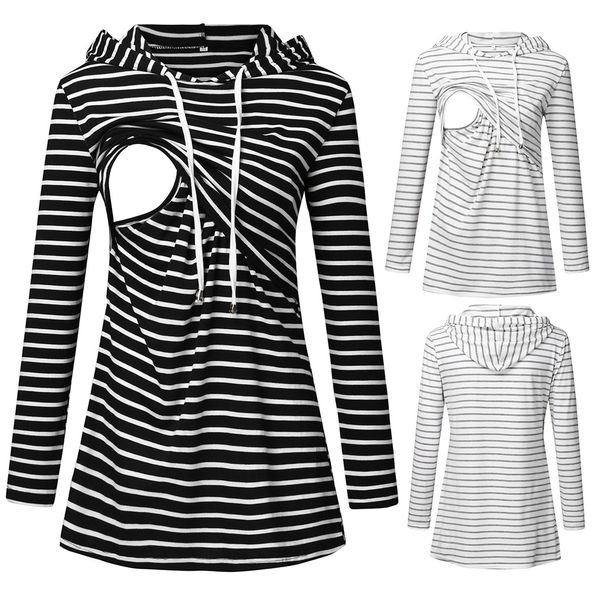 arloneet women's maternity clothes nursing hooded striped sweatshirts for breast feeding pregnant hoodies woman cloth cn11
arloneet women's maternity clothes nursing hooded striped sweatshirts for breast feeding pregnant hoodies woman cloth cn11